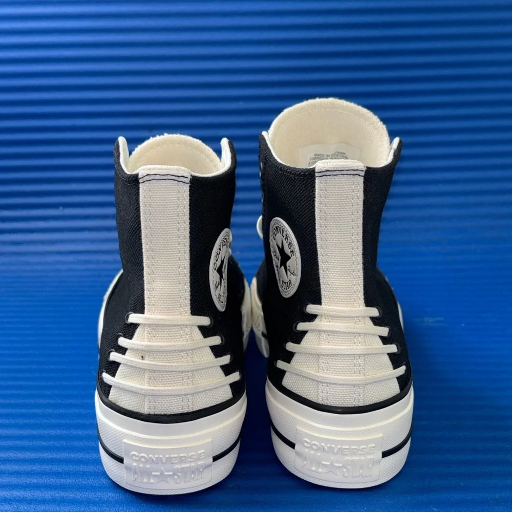 Size 6- Women’s Converse Chuck Taylor All Star Lift HI Black White Shoes A12552C